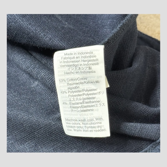 Madewell Texture + Thread Dress Navy Blue Faux Wrap Side Tie Sleeveless V-Neck… - Picture 14 of 15